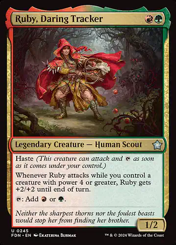 Ruby, Daring Tracker - fdn Spoiler