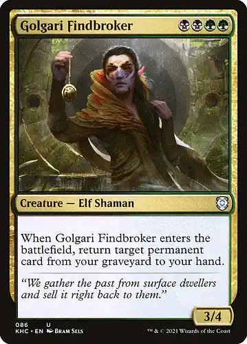 Golgari Findbroker - khc Spoiler