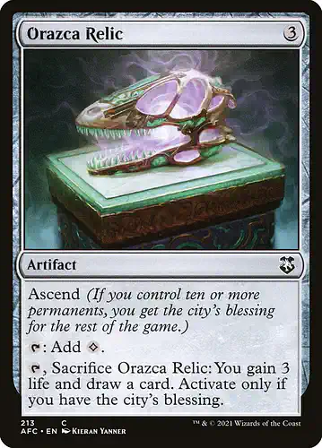 Orazca Relic - afc Spoiler