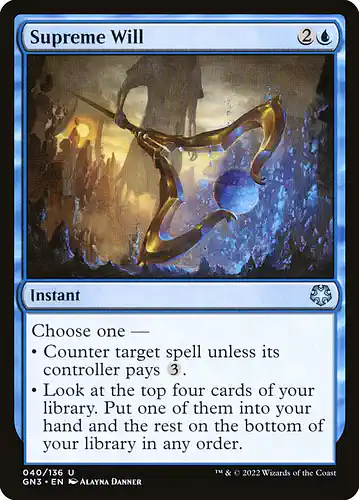 Supreme Will - gn3 Spoiler