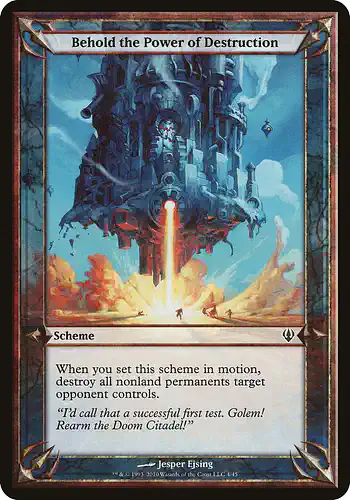 Behold the Power of Destruction - arc Spoiler