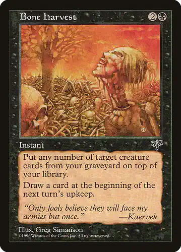Bone Harvest - mir Spoiler
