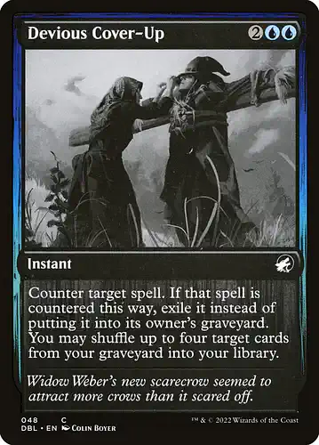 Devious Cover-Up - dbl Spoiler