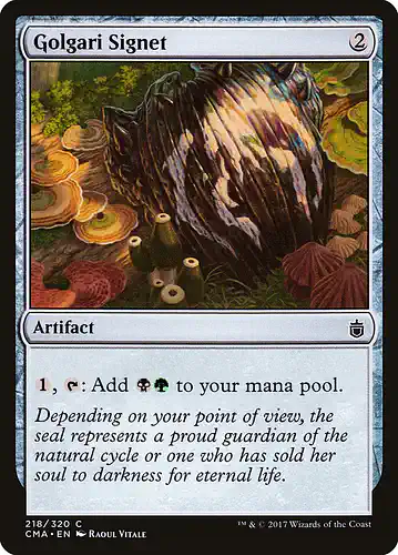 Golgari Signet - cma Spoiler