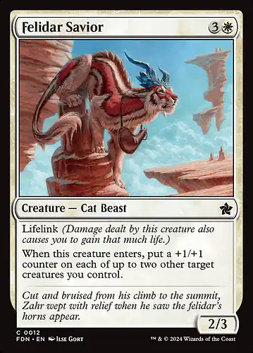 Felidar Savior - fdn Spoiler