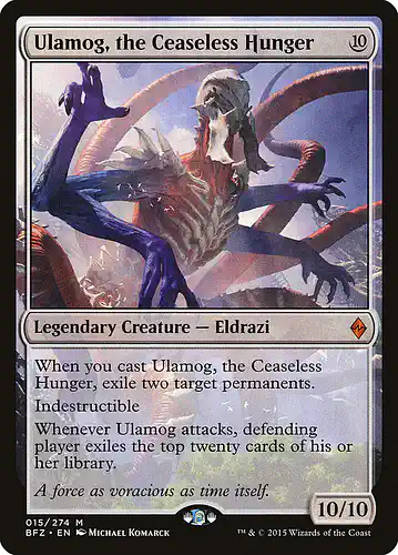 Ulamog, the Ceaseless Hunger - bfz Spoiler