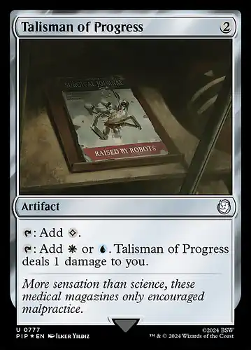 Talisman of Progress - pip Spoiler