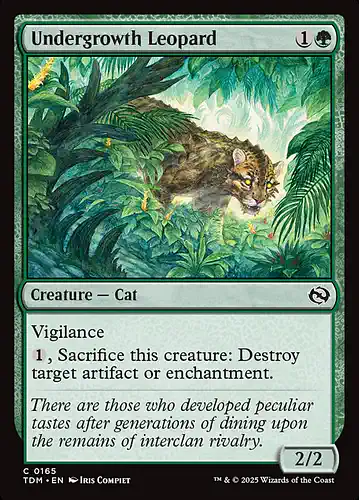 Undergrowth Leopard - tdm Spoiler