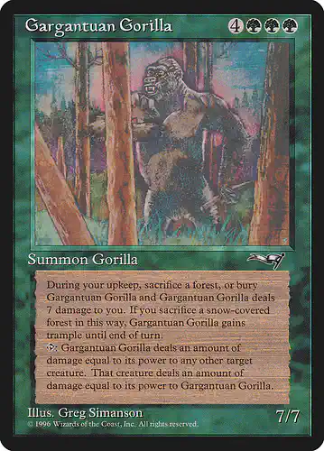 Gargantuan Gorilla - all Spoiler