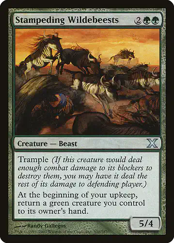 Stampeding Wildebeests - 10e Spoiler