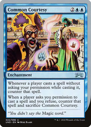 Common Courtesy - und Spoiler
