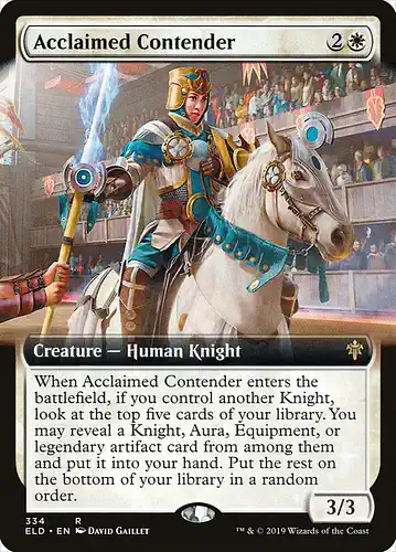 Acclaimed Contender - eld Spoiler