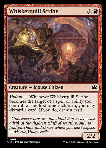Whiskerquill Scribe - blb Spoiler