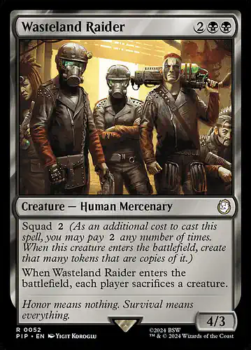 Wasteland Raider - pip Spoiler