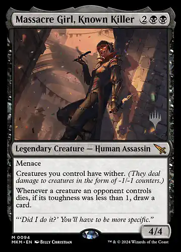 Massacre Girl, Known Killer - mkm Spoiler