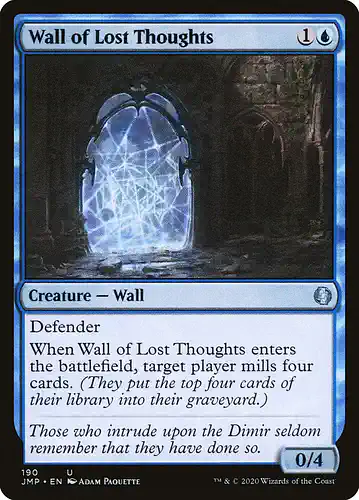 Wall of Lost Thoughts - jmp Spoiler