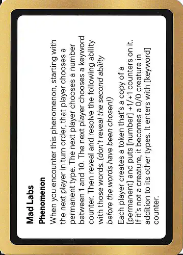 Mad Labs - unk Spoiler