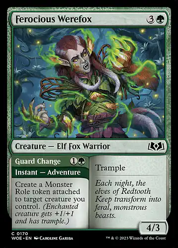 Ferocious Werefox - woe Spoiler