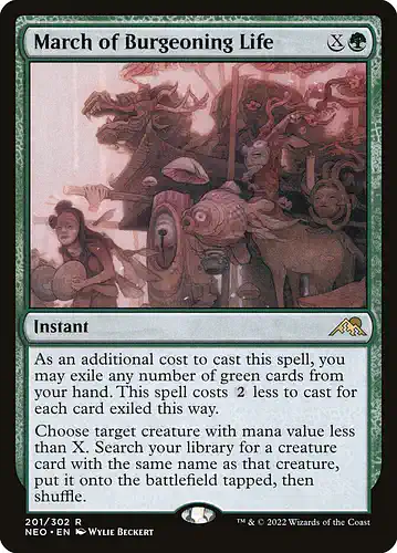 March of Burgeoning Life - neo Spoiler