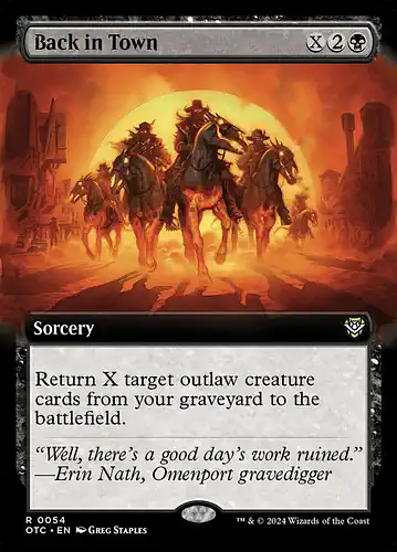Back in Town - otc Spoiler