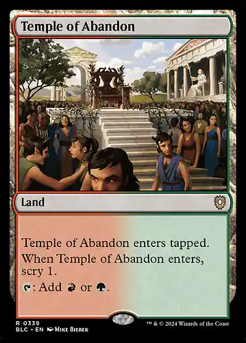 Temple of Abandon - blc Spoiler