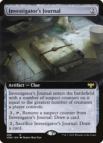 Investigator's Journal - vow Spoiler