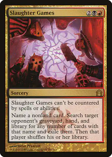 Slaughter Games - rtr Spoiler