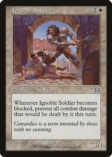 Ignoble Soldier - mmq Spoiler