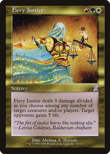 Fiery Justice - tsb Spoiler