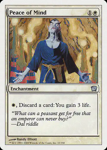 Peace of Mind - 9ed Spoiler