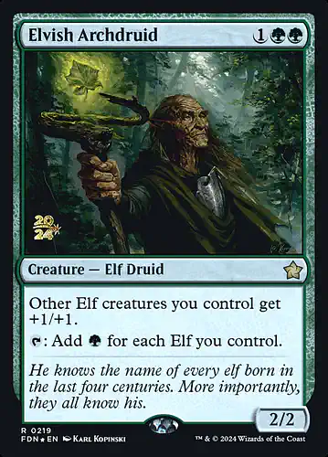 Elvish Archdruid - fdn Spoiler