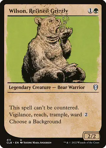 Wilson, Refined Grizzly - clb Spoiler