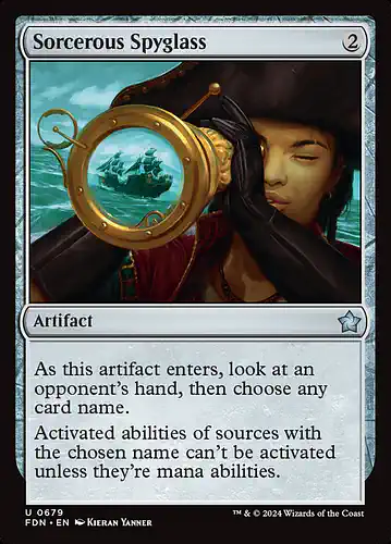 Sorcerous Spyglass - fdn Spoiler