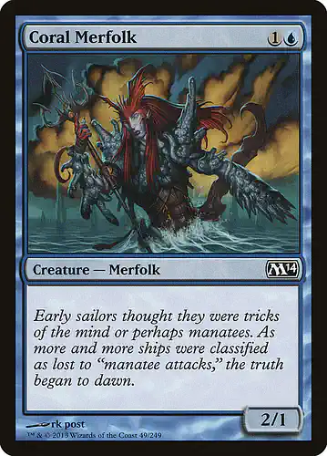 Coral Merfolk - m14 Spoiler