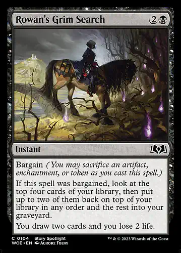 Rowan's Grim Search - woe Spoiler