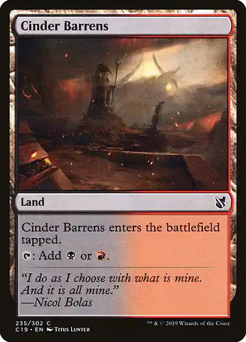 Cinder Barrens - c19 Spoiler