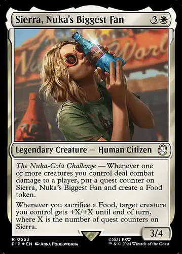 Sierra, Nuka's Biggest Fan - pip Spoiler