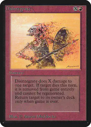 Disintegrate - lea Spoiler