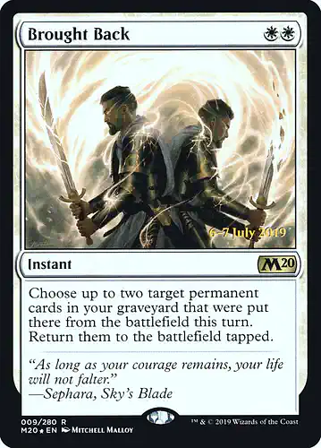 Brought Back - m20 Spoiler