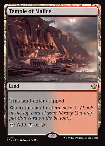Temple of Malice - fdn Spoiler