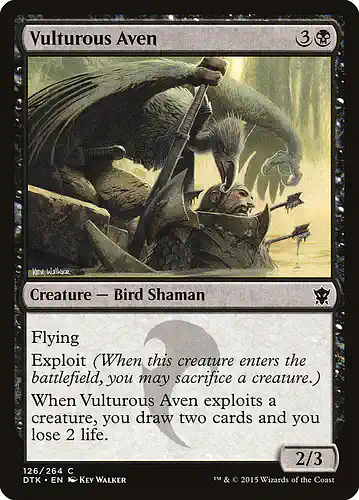 Vulturous Aven - dtk Spoiler