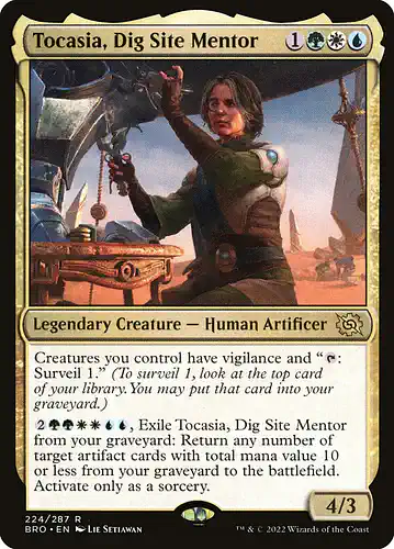 Tocasia, Dig Site Mentor - bro Spoiler