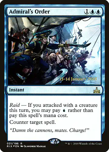 Admiral's Order - rix Spoiler