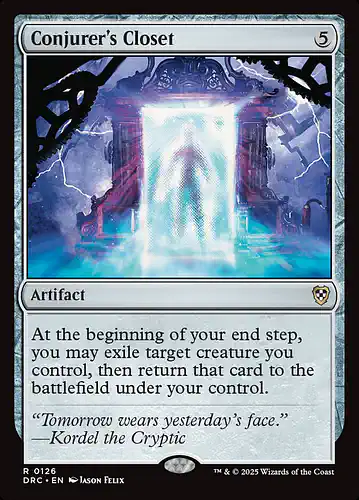 Conjurer's Closet - drc Spoiler