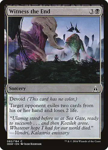 Witness the End - ogw Spoiler