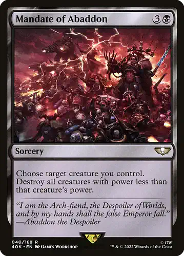 Mandate of Abaddon - 40k Spoiler