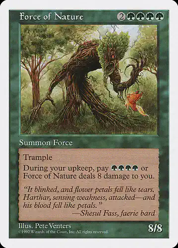 Force of Nature - 5ed Spoiler