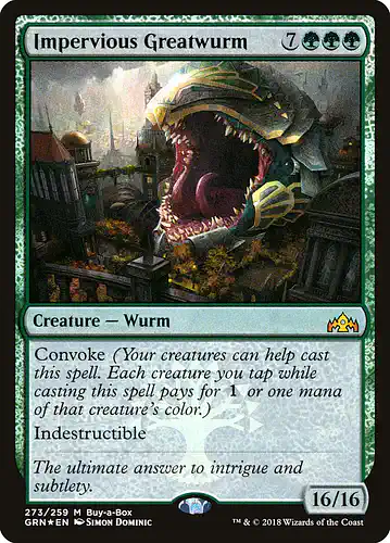Impervious Greatwurm - grn Spoiler