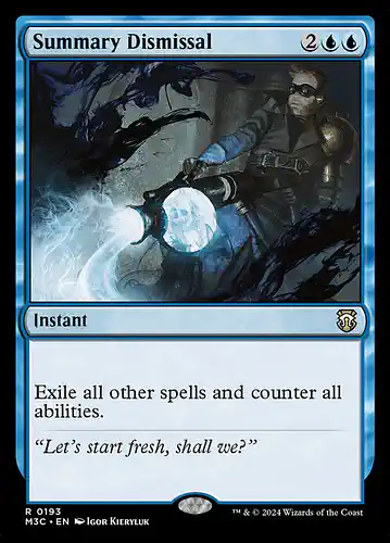 Summary Dismissal - m3c Spoiler