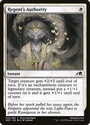Regent's Authority - neo Spoiler